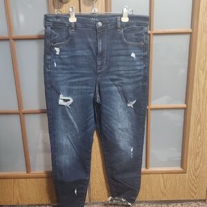 American Eagle Outfitters Curvy Super Hi-rise Jeggings Crop 14s